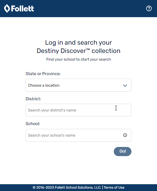DestinyDiscover.com school finder page.