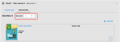What section with "Must read" drop-down highlighted.